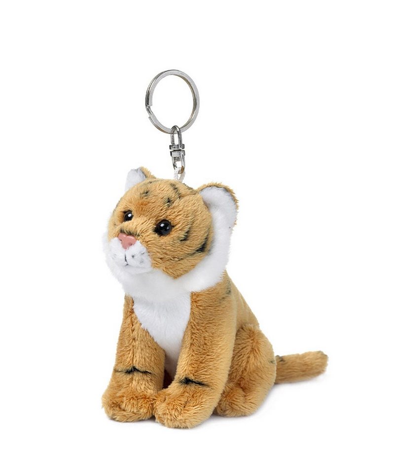 Bon Ton Toys Taschenanhänger WWF Tiger Schlüsselanhänger 10 cm – BON TON TOYS Kuscheltier hellbraun von Bon Ton Toys