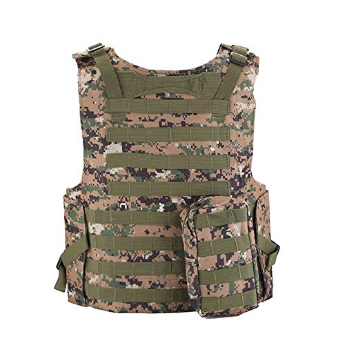 Bon amixyl Jagd Tactical Weste Einstellbare Armee Militärische Angriff Kampf Weste, Airsoft Paintball Angriff Outdoor Dschungel Spiel Schutz Weste (Dschungel Digital)… von Bon amixyl