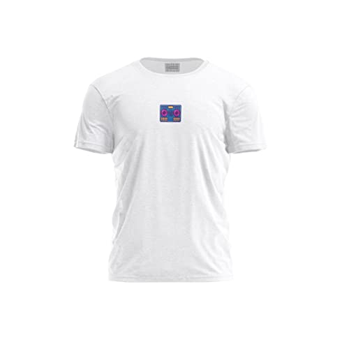 Bona Basics, Digital Bedrucktes, Herren Basic T-Shirt,%100 Baumwolle, Weiß, Lässig, Herren Oberteile, Größe: M von Bona Basics