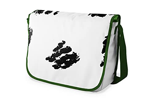 Le Jardin du Lin Digital Bedruckte Messenger Schultaschen mit Khaki Riemen für Mädchen und Jungen, Zurück zur Schule, Kuriertaschen für Schüler, Umhängetaschen, Größe: 29x36 Cm von Le Jardin du Lin