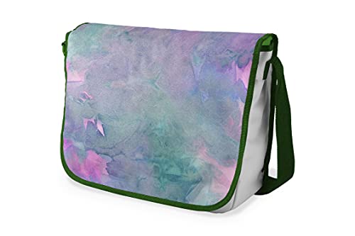 Bonamaison Digital Bedruckte Messenger Schultaschen mit Khaki Riemen für Mädchen und Jungen, Zurück zur Schule, Kuriertaschen für Schüler, Umhängetaschen, Größe: 29x36 cm von Bonamaison