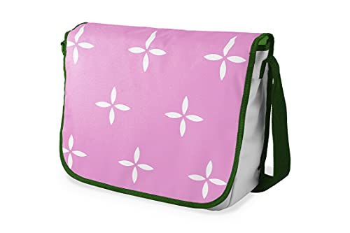 Le Jardin du Lin Digital Bedruckte Messenger Schultaschen mit Khaki Riemen für Mädchen und Jungen, Zurück zur Schule, Kuriertaschen für Schüler, Umhängetaschen, Größe: 29x36 Cm von Le Jardin du Lin