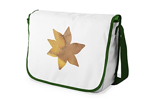 Le Jardin du Lin Digital Bedruckte Messenger Schultaschen mit Khaki Riemen für Mädchen und Jungen, Zurück zur Schule, Kuriertaschen für Schüler, Umhängetaschen, Größe: 29x36 Cm von Le Jardin du Lin