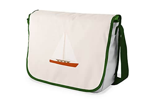 Le Jardin du Lin Digital Bedruckte Messenger Schultaschen mit Khaki Riemen für Mädchen und Jungen, Zurück zur Schule, Kuriertaschen für Schüler, Umhängetaschen, Größe: 29x36 Cm von Le Jardin du Lin