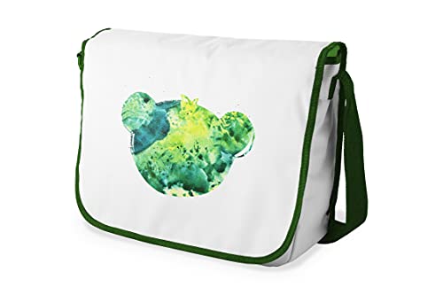 Le Jardin du Lin Digital Bedruckte Messenger Schultaschen mit Khaki Riemen für Mädchen und Jungen, Zurück zur Schule, Kuriertaschen für Schüler, Umhängetaschen, Größe: 29x36 Cm von Le Jardin du Lin