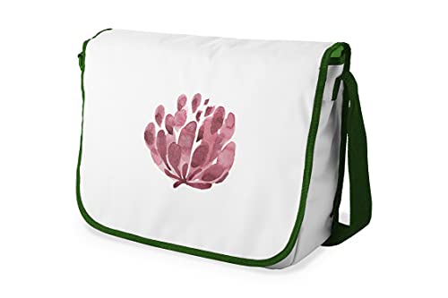 Le Jardin du Lin Digital Bedruckte Messenger Schultaschen mit Khaki Riemen für Mädchen und Jungen, Zurück zur Schule, Kuriertaschen für Schüler, Umhängetaschen, Größe: 29x36 Cm von Le Jardin du Lin