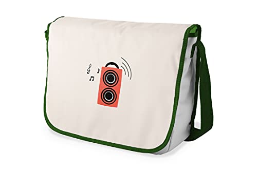 Le Jardin du Lin Digital Bedruckte Messenger Schultaschen mit Khaki Riemen für Mädchen und Jungen, Zurück zur Schule, Kuriertaschen für Schüler, Umhängetaschen, Größe: 29x36 Cm von Le Jardin du Lin