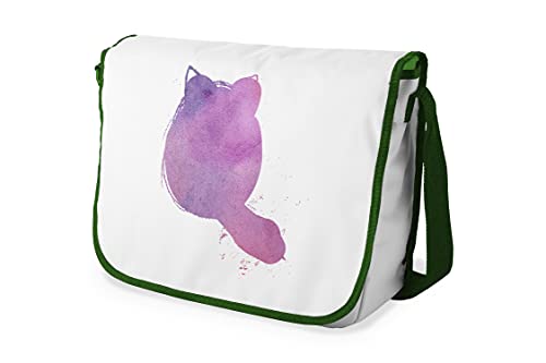 Le Jardin du Lin Digital Bedruckte Messenger Schultaschen mit Khaki Riemen für Mädchen und Jungen, Zurück zur Schule, Kuriertaschen für Schüler, Umhängetaschen, Größe: 29x36 Cm von Le Jardin du Lin