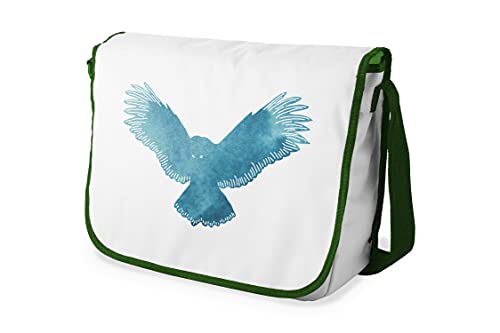 Le Jardin du Lin Digital Bedruckte Messenger Schultaschen mit Khaki Riemen für Mädchen und Jungen, Zurück zur Schule, Kuriertaschen für Schüler, Umhängetaschen, Größe: 29x36 Cm von Le Jardin du Lin