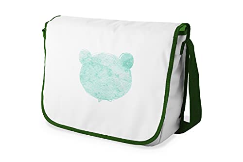 Le Jardin du Lin Digital Bedruckte Messenger Schultaschen mit Khaki Riemen für Mädchen und Jungen, Zurück zur Schule, Kuriertaschen für Schüler, Umhängetaschen, Größe: 29x36 Cm von Le Jardin du Lin