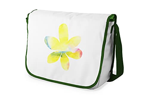 Le Jardin du Lin Digital Bedruckte Messenger Schultaschen mit Khaki Riemen für Mädchen und Jungen, Zurück zur Schule, Kuriertaschen für Schüler, Umhängetaschen, Größe: 29x36 Cm von Le Jardin du Lin