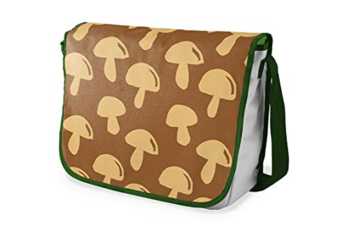 Le Jardin du Lin Digital Bedruckte Messenger Schultaschen mit Khaki Riemen für Mädchen und Jungen, Zurück zur Schule, Kuriertaschen für Schüler, Umhängetaschen, Größe: 29x36 Cm von Le Jardin du Lin