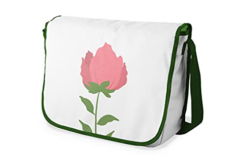 Le Jardin du Lin Digital Bedruckte Messenger Schultaschen mit Khaki Riemen für Mädchen und Jungen, Zurück zur Schule, Kuriertaschen für Schüler, Umhängetaschen, Größe: 29x36 Cm von Bonamaison