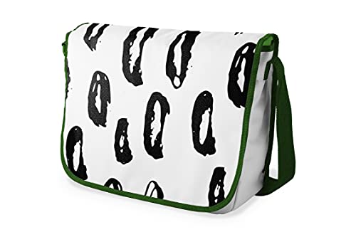 Le Jardin du Lin Digital Bedruckte Messenger Schultaschen mit Khaki Riemen für Mädchen und Jungen, Zurück zur Schule, Kuriertaschen für Schüler, Umhängetaschen, Größe: 29x36 Cm von Le Jardin du Lin