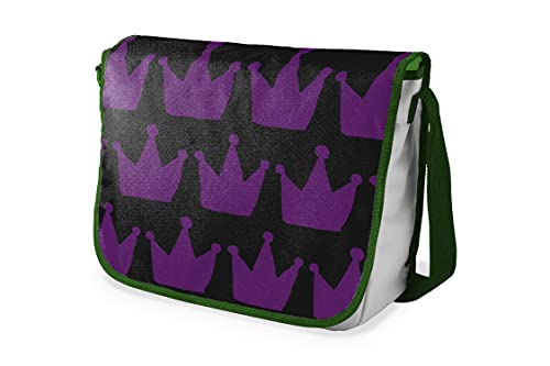 Le Jardin du Lin Digital Bedruckte Messenger Schultaschen mit Khaki Riemen für Mädchen und Jungen, Zurück zur Schule, Kuriertaschen für Schüler, Umhängetaschen, Größe: 29x36 Cm von Bonamaison