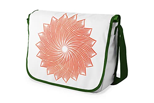 Le Jardin du Lin Digital Bedruckte Messenger Schultaschen mit Khaki Riemen für Mädchen und Jungen, Zurück zur Schule, Kuriertaschen für Schüler, Umhängetaschen, Größe: 29x36 Cm von Le Jardin du Lin