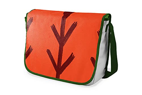 Le Jardin du Lin Digital Bedruckte Messenger Schultaschen mit Khaki Riemen für Mädchen und Jungen, Zurück zur Schule, Kuriertaschen für Schüler, Umhängetaschen, Größe: 29x36 Cm von Le Jardin du Lin