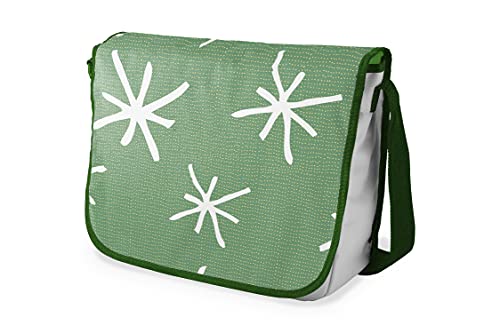 Le Jardin du Lin Digital Bedruckte Messenger Schultaschen mit Khaki Riemen für Mädchen und Jungen, Zurück zur Schule, Kuriertaschen für Schüler, Umhängetaschen, Größe: 29x36 Cm von Le Jardin du Lin