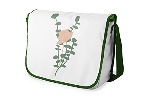 Bonamaison Digital Bedruckte Messenger Schultaschen mit Khaki Riemen für Mädchen und Jungen, Zurück zur Schule, Kuriertaschen für Schüler, Umhängetaschen, Größe: 29x36 cm von Bonamaison