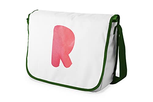 Le Jardin du Lin Digital Bedruckte Messenger Schultaschen mit Khaki Riemen für Mädchen und Jungen, Zurück zur Schule, Kuriertaschen für Schüler, Umhängetaschen, Größe: 29x36 Cm von Le Jardin du Lin