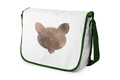 Bonamaison Digital Bedruckte Messenger Schultaschen mit Khaki Riemen für Mädchen und Jungen, Zurück zur Schule, Kuriertaschen für Schüler, Umhängetaschen, Größe: 29x36 cm von Bonamaison