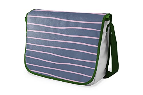 Le Jardin du Lin Digital Bedruckte Messenger Schultaschen mit Khaki Riemen für Mädchen und Jungen, Zurück zur Schule, Kuriertaschen für Schüler, Umhängetaschen, Größe: 29x36 Cm von Le Jardin du Lin