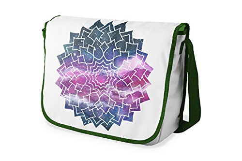 Le Jardin du Lin Digital Bedruckte Messenger Schultaschen mit Khaki Riemen für Mädchen und Jungen, Zurück zur Schule, Kuriertaschen für Schüler, Umhängetaschen, Größe: 29x36 Cm von Le Jardin du Lin