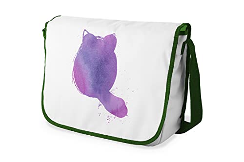 Le Jardin du Lin Digital Bedruckte Messenger Schultaschen mit Khaki Riemen für Mädchen und Jungen, Zurück zur Schule, Kuriertaschen für Schüler, Umhängetaschen, Größe: 29x36 Cm von Le Jardin du Lin