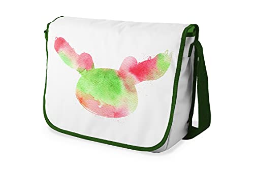 Le Jardin du Lin Digital Bedruckte Messenger Schultaschen mit Khaki Riemen für Mädchen und Jungen, Zurück zur Schule, Kuriertaschen für Schüler, Umhängetaschen, Größe: 29x36 Cm von Le Jardin du Lin