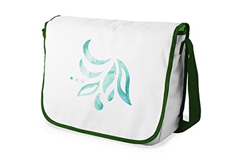 Le Jardin du Lin Digital Bedruckte Messenger Schultaschen mit Khaki Riemen für Mädchen und Jungen, Zurück zur Schule, Kuriertaschen für Schüler, Umhängetaschen, Größe: 29x36 Cm von Le Jardin du Lin