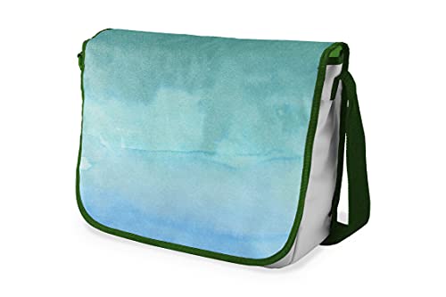 Le Jardin du Lin Digital Bedruckte Messenger Schultaschen mit Khaki Riemen für Mädchen und Jungen, Zurück zur Schule, Kuriertaschen für Schüler, Umhängetaschen, Größe: 29x36 Cm von Le Jardin du Lin