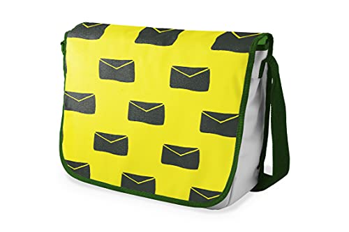 Le Jardin du Lin Digital Bedruckte Messenger Schultaschen mit Khaki Riemen für Mädchen und Jungen, Zurück zur Schule, Kuriertaschen für Schüler, Umhängetaschen, Größe: 29x36 Cm von Le Jardin du Lin