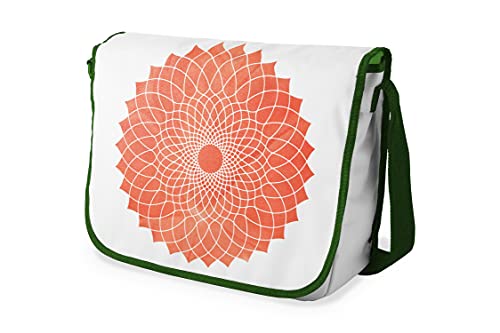 Le Jardin du Lin Digital Bedruckte Messenger Schultaschen mit Khaki Riemen für Mädchen und Jungen, Zurück zur Schule, Kuriertaschen für Schüler, Umhängetaschen, Größe: 29x36 Cm von Le Jardin du Lin