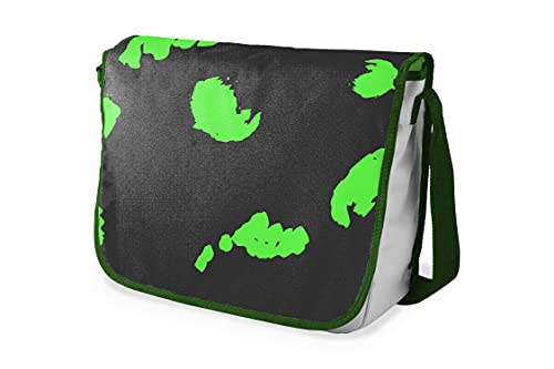 Le Jardin du Lin Digital Bedruckte Messenger Schultaschen mit Khaki Riemen für Mädchen und Jungen, Zurück zur Schule, Kuriertaschen für Schüler, Umhängetaschen, Größe: 29x36 Cm von Le Jardin du Lin