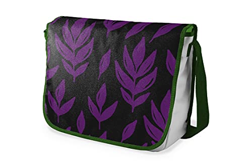 Le Jardin du Lin Digital Bedruckte Messenger Schultaschen mit Khaki Riemen für Mädchen und Jungen, Zurück zur Schule, Kuriertaschen für Schüler, Umhängetaschen, Größe: 29x36 Cm von Le Jardin du Lin