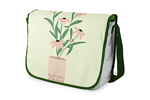 Bonamaison Digital Bedruckte Messenger Schultaschen mit Khaki Riemen für Mädchen und Jungen, Zurück zur Schule, Kuriertaschen für Schüler, Umhängetaschen, Größe: 29x36 cm von Bonamaison