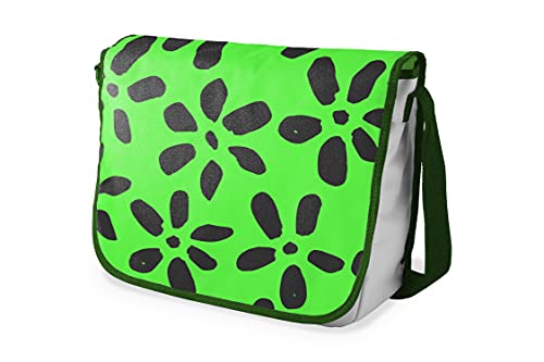 Le Jardin du Lin Digital Bedruckte Messenger Schultaschen mit Khaki Riemen für Mädchen und Jungen, Zurück zur Schule, Kuriertaschen für Schüler, Umhängetaschen, Größe: 29x36 Cm von Le Jardin du Lin