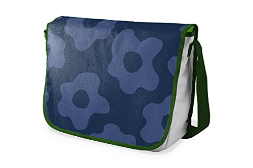 Le Jardin du Lin Digital Bedruckte Messenger Schultaschen mit Khaki Riemen für Mädchen und Jungen, Zurück zur Schule, Kuriertaschen für Schüler, Umhängetaschen, Größe: 29x36 Cm von Le Jardin du Lin