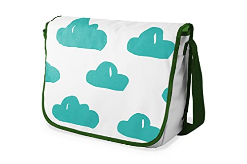 Le Jardin du Lin Digital Bedruckte Messenger Schultaschen mit Khaki Riemen für Mädchen und Jungen, Zurück zur Schule, Kuriertaschen für Schüler, Umhängetaschen, Größe: 29x36 Cm von Le Jardin du Lin