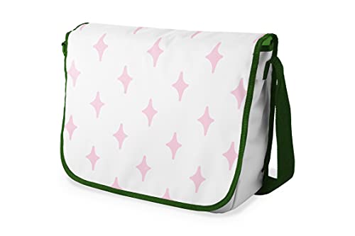 Le Jardin du Lin Digital Bedruckte Messenger Schultaschen mit Khaki Riemen für Mädchen und Jungen, Zurück zur Schule, Kuriertaschen für Schüler, Umhängetaschen, Größe: 29x36 Cm von Le Jardin du Lin