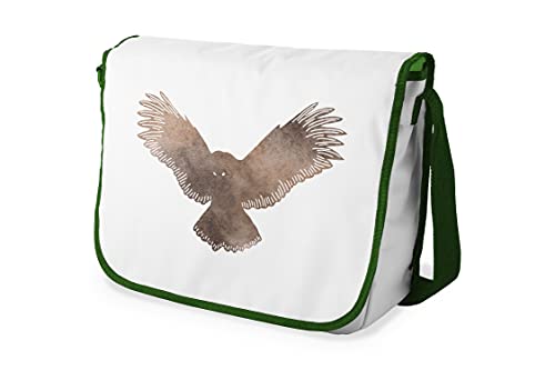 Le Jardin du Lin Digital Bedruckte Messenger Schultaschen mit Khaki Riemen für Mädchen und Jungen, Zurück zur Schule, Kuriertaschen für Schüler, Umhängetaschen, Größe: 29x36 Cm von Le Jardin du Lin