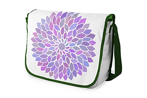 Le Jardin du Lin Digital Bedruckte Messenger Schultaschen mit Khaki Riemen für Mädchen und Jungen, Zurück zur Schule, Kuriertaschen für Schüler, Umhängetaschen, Größe: 29x36 Cm von Le Jardin du Lin