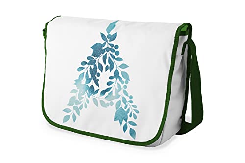 Bonamaison Digital Bedruckte Messenger Schultaschen mit Khaki Riemen für Mädchen und Jungen, Zurück zur Schule, Kuriertaschen für Schüler, Umhängetaschen, Größe: 29x36 cm von Bonamaison