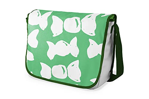 Le Jardin du Lin Digital Bedruckte Messenger Schultaschen mit Khaki Riemen für Mädchen und Jungen, Zurück zur Schule, Kuriertaschen für Schüler, Umhängetaschen, Größe: 29x36 Cm von Le Jardin du Lin