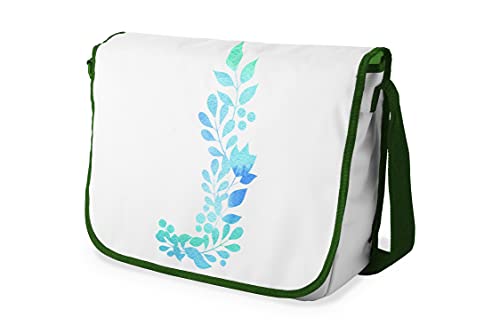 Le Jardin du Lin Digital Bedruckte Messenger Schultaschen mit Khaki Riemen für Mädchen und Jungen, Zurück zur Schule, Kuriertaschen für Schüler, Umhängetaschen, Größe: 29x36 Cm von Le Jardin du Lin