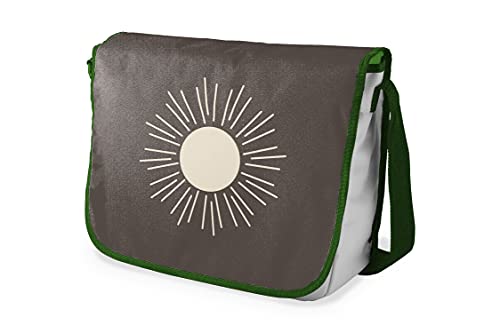 Le Jardin du Lin Digital Bedruckte Messenger Schultaschen mit Khaki Riemen für Mädchen und Jungen, Zurück zur Schule, Kuriertaschen für Schüler, Umhängetaschen, Größe: 29x36 Cm von Le Jardin du Lin