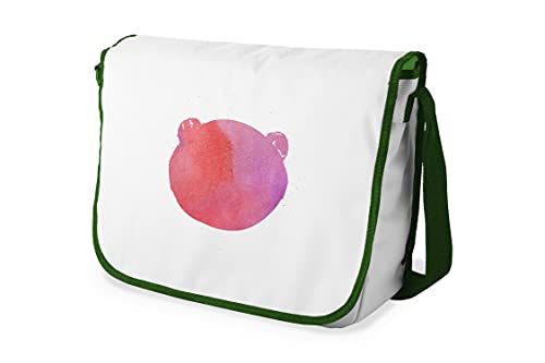 Le Jardin du Lin Digital Bedruckte Messenger Schultaschen mit Khaki Riemen für Mädchen und Jungen, Zurück zur Schule, Kuriertaschen für Schüler, Umhängetaschen, Größe: 29x36 Cm von Le Jardin du Lin