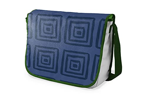 Le Jardin du Lin Digital Bedruckte Messenger Schultaschen mit Khaki Riemen für Mädchen und Jungen, Zurück zur Schule, Kuriertaschen für Schüler, Umhängetaschen, Größe: 29x36 Cm von Le Jardin du Lin