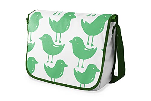 Le Jardin du Lin Digital Bedruckte Messenger Schultaschen mit Khaki Riemen für Mädchen und Jungen, Zurück zur Schule, Kuriertaschen für Schüler, Umhängetaschen, Größe: 29x36 Cm von Le Jardin du Lin