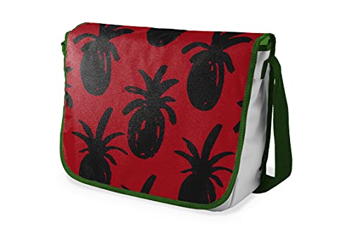 Le Jardin du Lin Digital Bedruckte Messenger Schultaschen mit Khaki Riemen für Mädchen und Jungen, Zurück zur Schule, Kuriertaschen für Schüler, Umhängetaschen, Größe: 29x36 Cm von Le Jardin du Lin